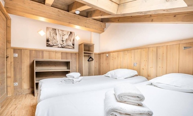 La Rosiere Apartamento | Wifi, 50m del centro estación, 4.o piso, vista pistas, piscina, sauna, hammam, balcón, parking, tv
