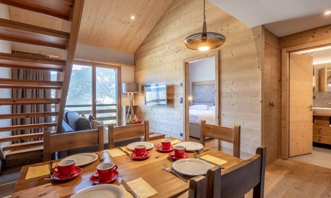 Vercorin Apartamento | Wifi, ski-in/ski-out & foot of the slopes, sauna, hammam, tv, ski locker, 55m², Vercorin