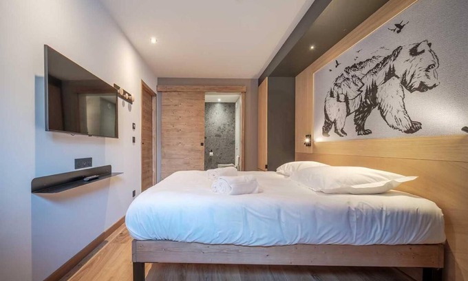 Tignes le Lac Apartamento | Wifi, centro estación, piscina, sauna, hammam, balcón, tv, local para esquís, 97m², Tignes
