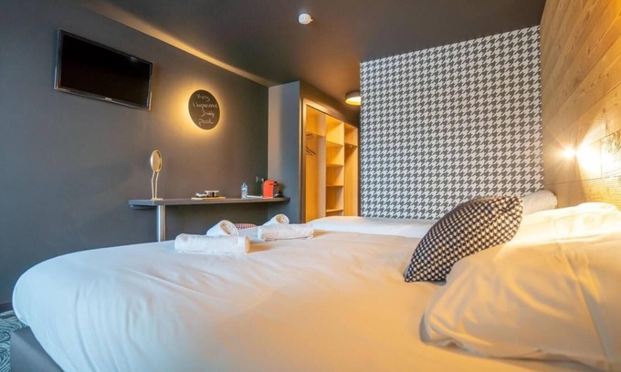 Saint-Chaffrey Hotel | Wifi, vista montaña, piscina, sauna, hammam, balcón, parking, local para esquís, 20m²
