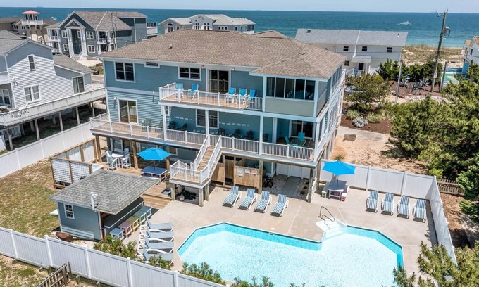 Sandbridge Casa | Windswept | 30 ft to the beach | Private Pool, Hot Tub