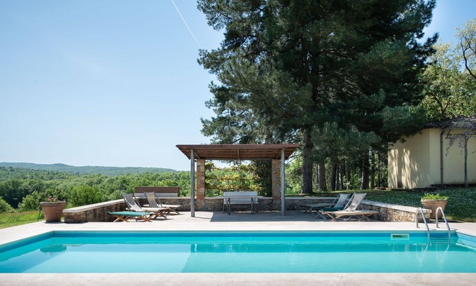 Bucine Villa | Casa de vacaciones privada con WIFI, A/C, piscina privada, TV, patio, vista panorámica