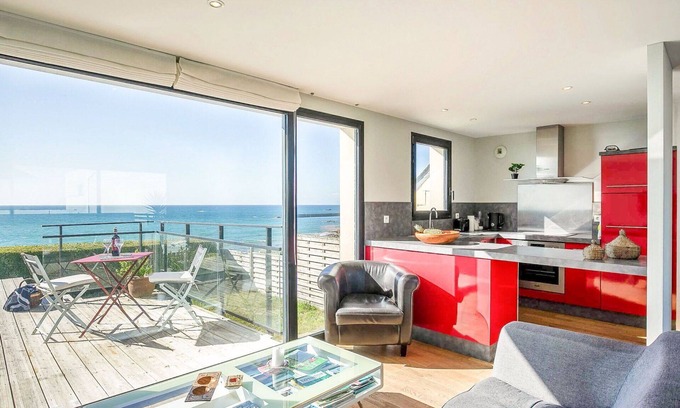 Plouescat Casa | Estupenda casa de vacaciones privada para 6 personas con WIFI, TV, terraza y aparcamiento
