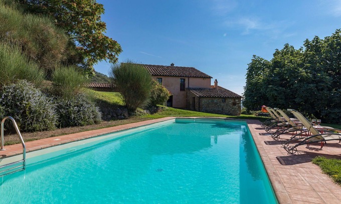 Gambassi Terme Villa | Casa de vacaciones privada con piscina privada, WIFI, TV, vista panorámica, cerca de San Gimignano