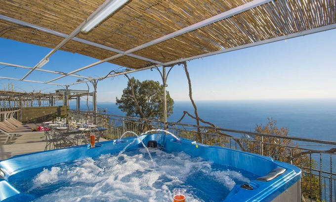 Furore Villa | Wonderful Property with Beautiful Sea View Terraces and Jacuzzi