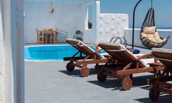 Vourvoulos Villa | Wonderful Santorini Villa | 1 Bedroom | Dream Villa Ena | Stunning Sea Views & Private Pool | Vourvoulos