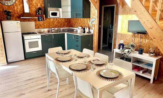 Vendays-Montalivet Chalet De Esquí | Bonito chalet de madera junto al mar (surf y sol)