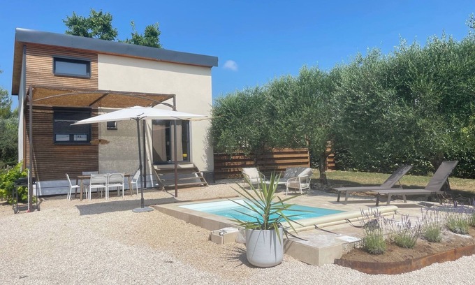 Bagard Casa | Wooden house in the countryside 5min from Anduze with private heated pool