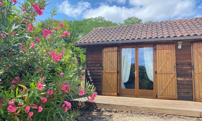 Saint-Chamassy Cabaña | Casa de madera con piscina privada y Wifi cerca de lugares de Dordogne