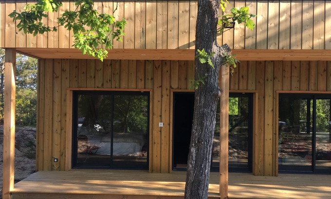 Biscarrosse Casa | Wooden villa in the Golf - Large terrace overlooking the forest - Close to the lake