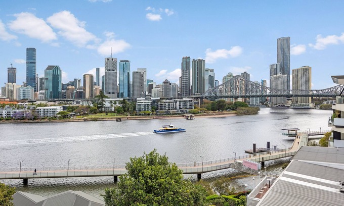 Kangaroo Point Apartamento | Wow! ~ Skyline City, Water + Story Bridge Views