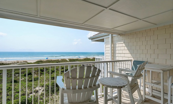 Shell Island Condominio | Wrightsville Dunes 3C-H - Condominio frente al mar con piscina comunitaria, tenis, playa