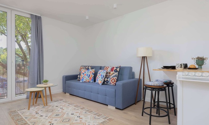 Bielany Apartamento | Wrzeciono 52 | Warszawa | Bright Studio | Balcony