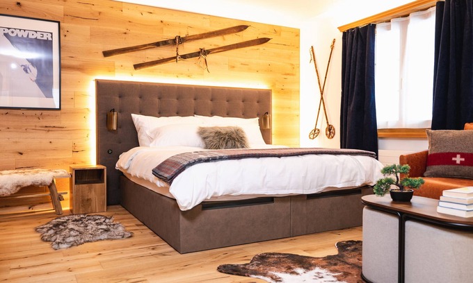 Klosters Platz Apartamento | Wunderstay Alpine 3 Chic Studio Central Location