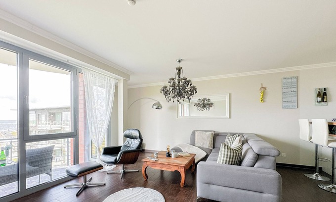 Cuxhaven Apartamento | Yachfafen Residence Apartment 18 - Exclusive vacation apartment with sea view