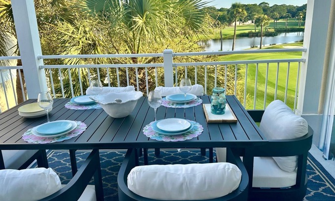 Seabrook Island Casa | Your Coastal Oasis! Fully Remodeled 2BR/2BA Atrium Villa! Golf/Lagoon Views! Amenity Cards!