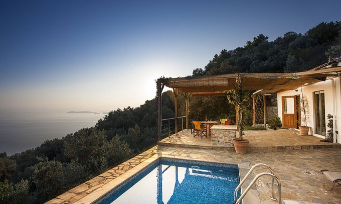 Xanthi Region Cabaña | Ysyhia - Casa con piscina privada y vistas al mar