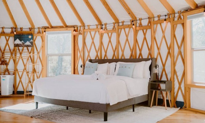 Zuzax Alquiler De RV | Yurt Tijeras · YURT With Sleeping For 5! Your "Not-Fully-Off-The-Grid" Retreat!