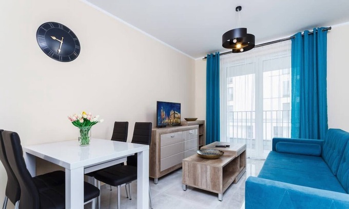 Podgorze Apartamento | Apartment Zabłocie 35/35 | WiFi, garaje, balcón
