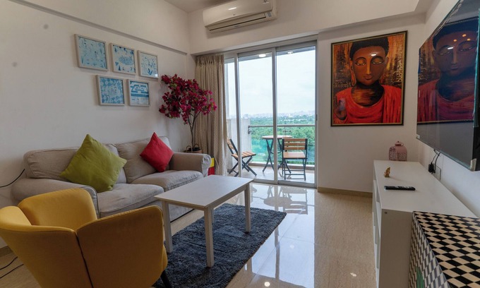 Kadadhe Apartamento | Zen Retreat Calm 1BHK with Golf View, Fast Wi-Fi & Daily Cleaning – Pune