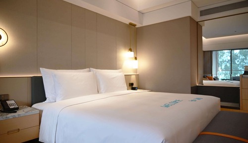 Habitación Deluxe, 1 cama de matrimonio grande, vistas al jardín (Long Stay)