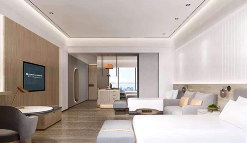 Habitación superior, 2 camas dobles, vistas al jardín