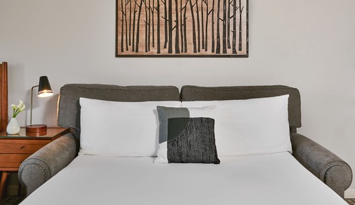 Habitación Deluxe, 1 cama de matrimonio grande con sofá cama, cocina básica