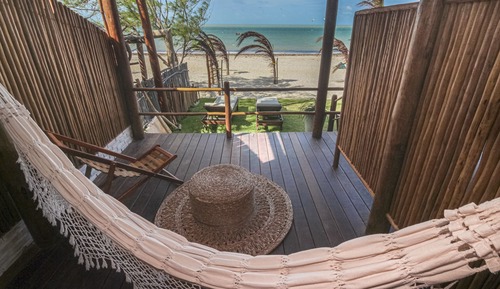Habitación Deluxe, 1 cama de matrimonio, vistas al mar, planta baja