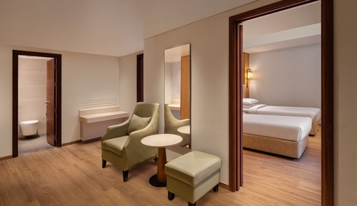 Suite familiar, 2 habitaciones, no fumadores, vistas a la ciudad