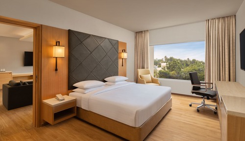 Suite ejecutiva, 1 cama de matrimonio grande, no fumadores, vistas a la ciudad