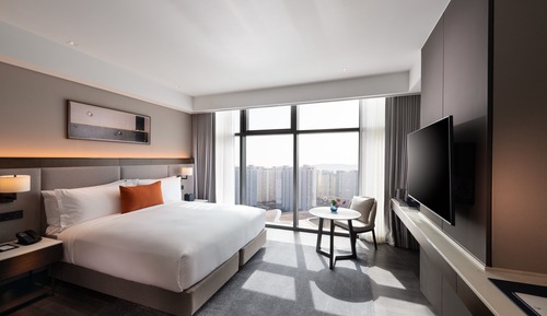 Estudio, 1 cama de matrimonio grande