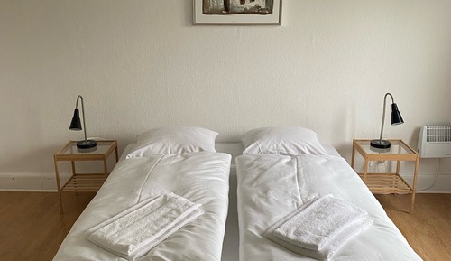 Habitación básica con 1 cama doble o 2 individuales, 2 camas individuales