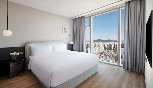 Suite, 1 cama de matrimonio grande, vistas a la montaña (Namsan)