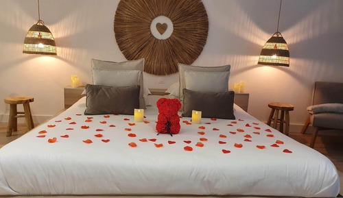 Habitación de lujo doble, 1 cama de matrimonio grande, bañera de hidromasaje