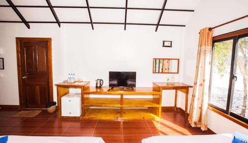 Bungalow Deluxe, 3 camas individuales, vistas al mar