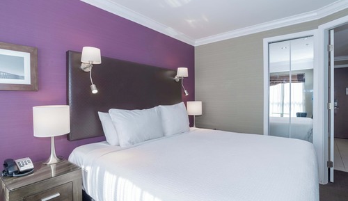 Suite estándar, 1 cama de matrimonio grande, cocina básica, vistas a la ciudad