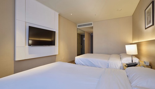 Habitación Deluxe con 2 camas individuales, bañera