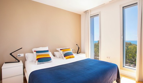 Apartamento exclusivo, 1 habitación, vistas a la playa