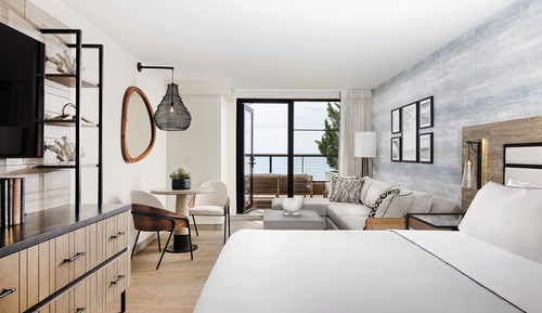 Habitación Deluxe, 1 cama de matrimonio grande, frente al mar