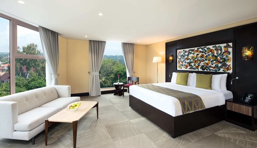 Suite ejecutiva, 1 cama de matrimonio grande, no fumadores, vistas al patio