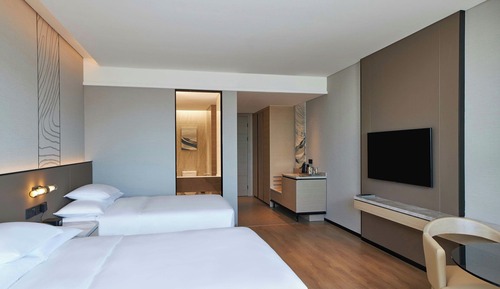 Habitación ejecutiva, 2 camas dobles, vistas a la ciudad