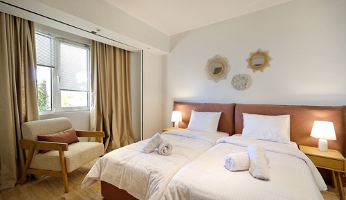 Villa de lujo, 4 habitaciones, balcón, vistas al mar