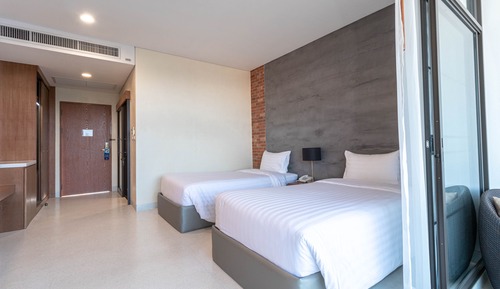 Habitación Deluxe con 2 camas individuales, vistas al mar