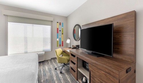 Habitación, 2 camas de matrimonio, frigorífico y microondas