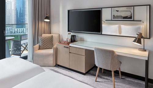 Habitación Deluxe, 2 camas individuales, vistas al puerto deportivo