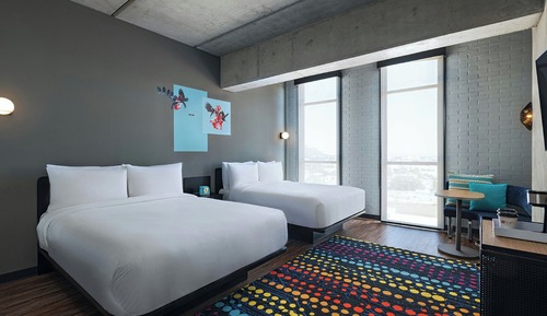 aloft, Habitación, 2 camas de matrimonio