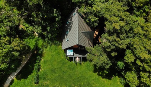 Chalet A-Frame, Bañera de hidromasaje, chimenea y vista a las montañas