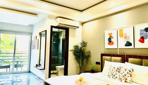Estudio superior, 1 cama de matrimonio grande