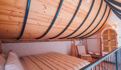 Chalet estándar, 1 habitación, bañera de hidromasaje, vistas al jardín