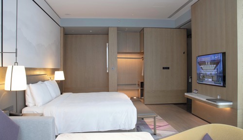 Estudio, 1 cama de matrimonio grande, vistas a la ciudad